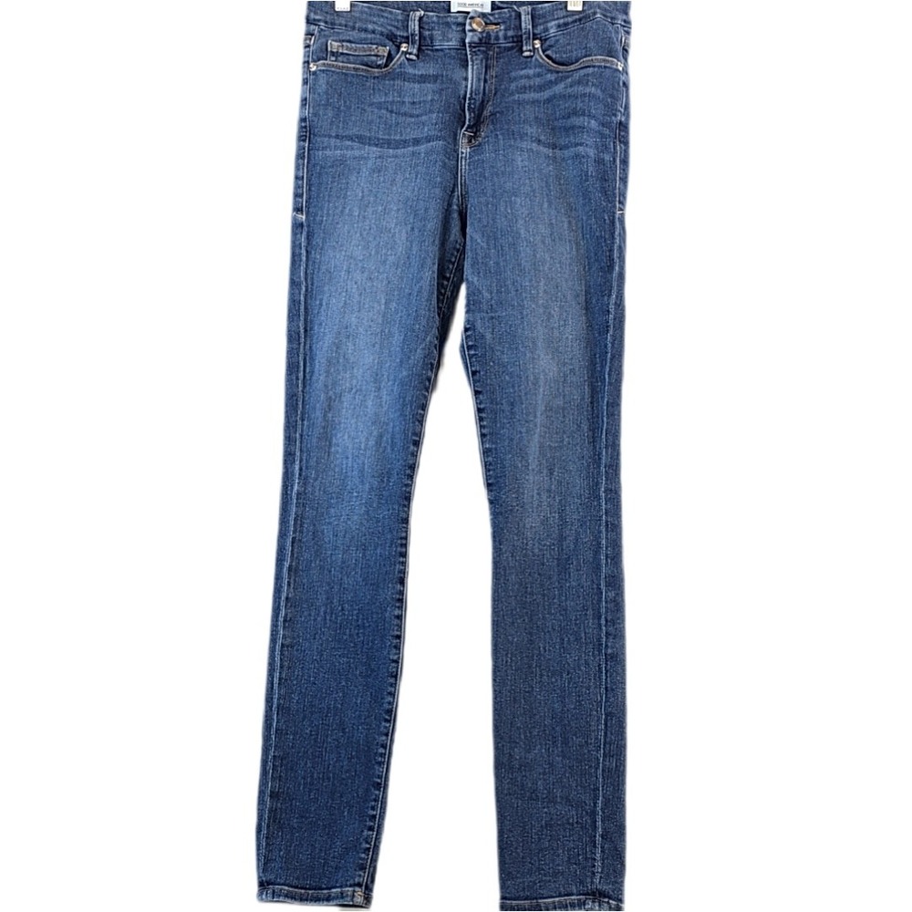 Good American Good Legs Skinny Jeans Womens 8/29 Dark Wash Stretch Denim Outdoor